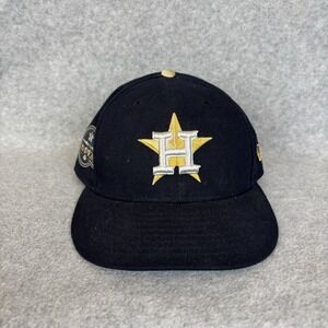 New Era Houston Astros 59FIFTY Fitted Hat 7 1/4 2017 World Series Champion Patch